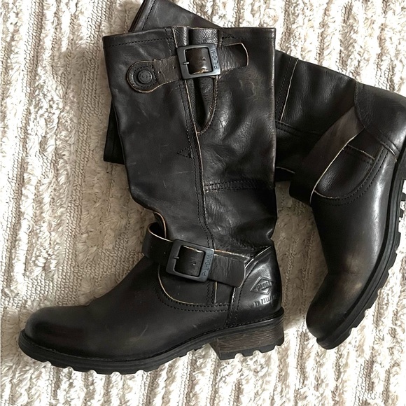 Leather Moto Boots - Picture 9 of 10